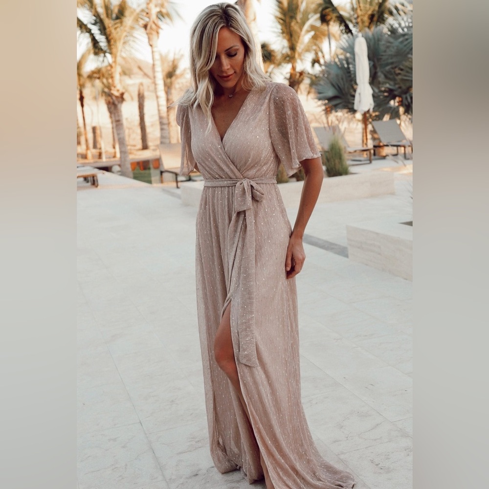 Baltic Born | Grace Sparkle Gown - Champagne